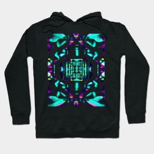 Temple loop Cyan vibe Hoodie